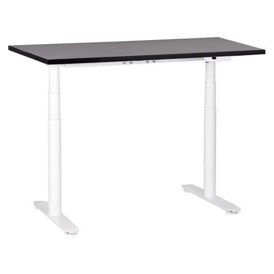 Elektrisk justerbart hæve sænkebord DESTINAS 120 cm 72 cm Sort/hvid