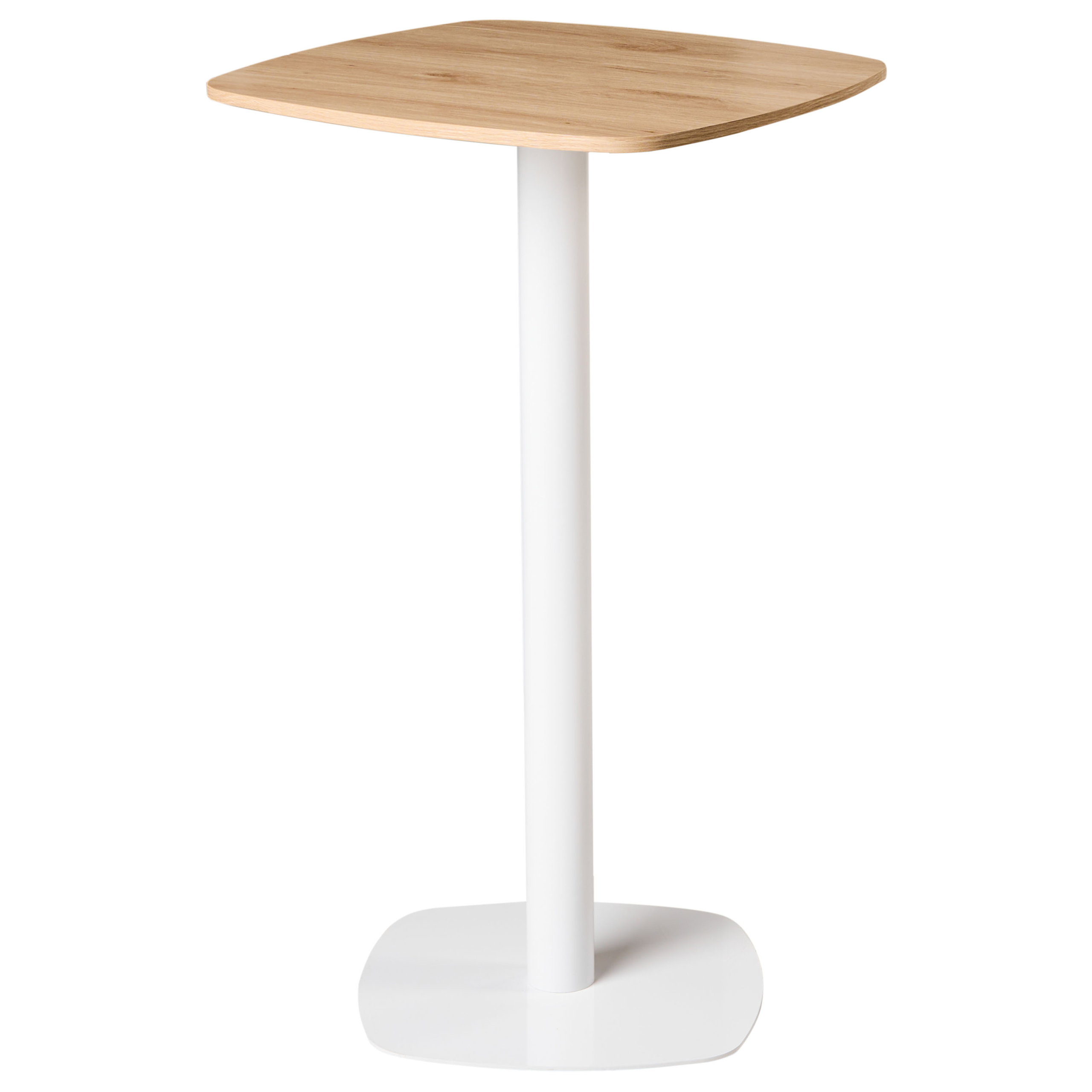 Barbord MORELLA Lysebrun/hvid 60 cm 60 cm