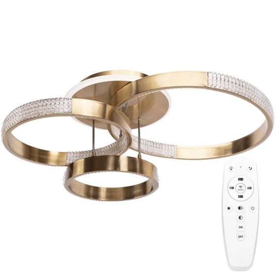 TOOLIGHT loftlampe LED G004-C Børstet guld 68x40x24cm