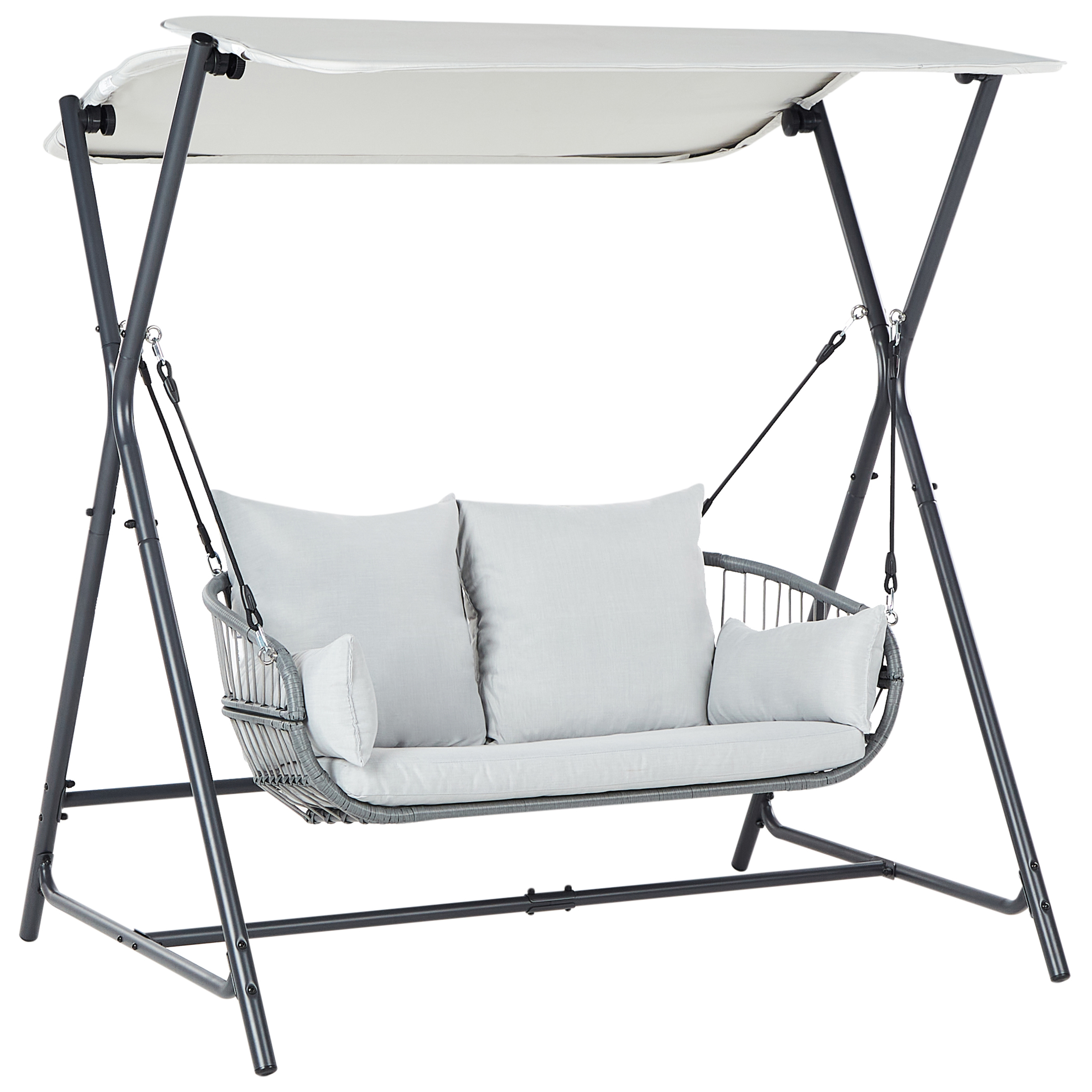 Gyngesofa FIASTRA Metal Lysegrå