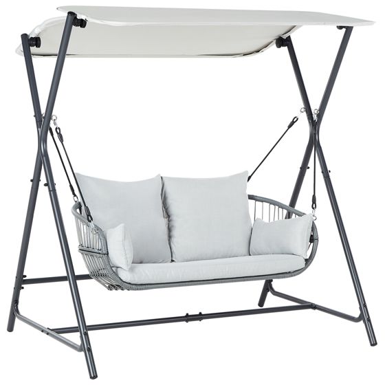Gyngesofa FIASTRA Metal Lysegrå