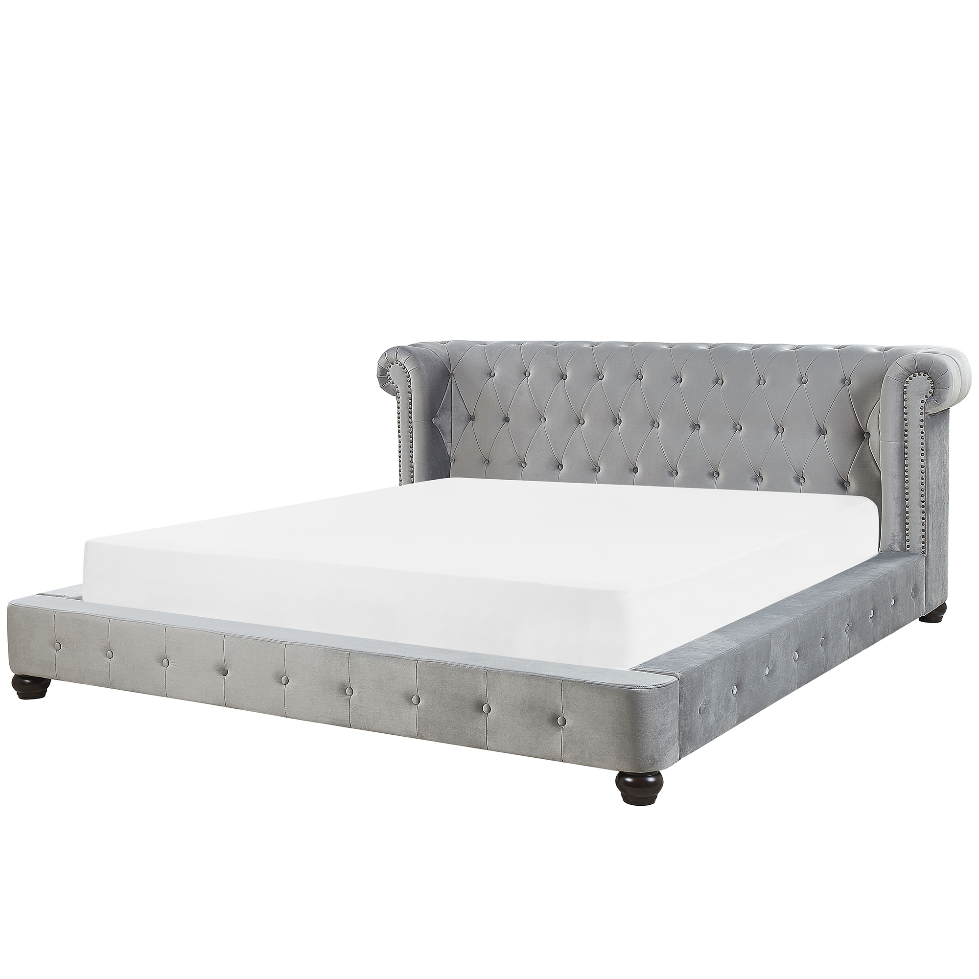 Seng Velour CAVAILLON 180 x 200 cm Lysegrå