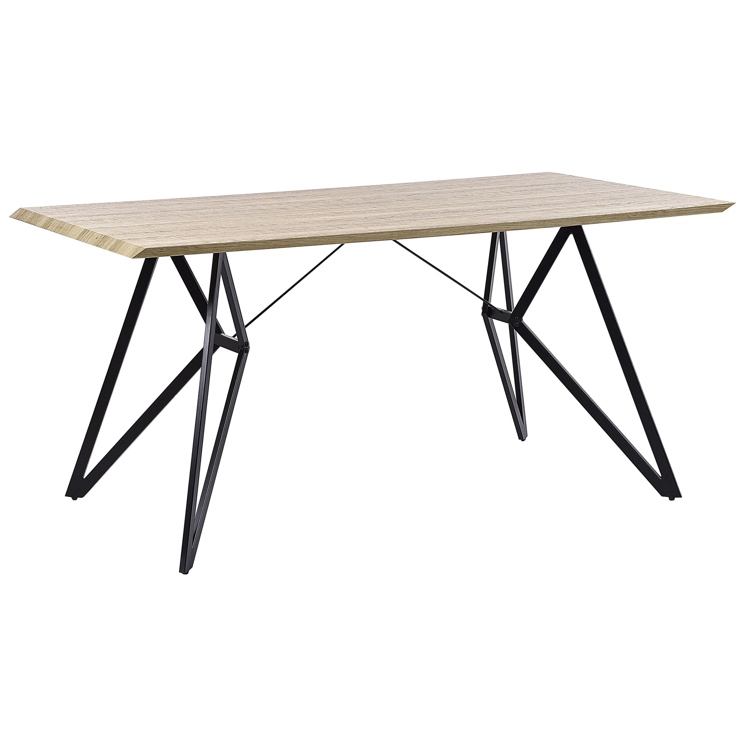 Spisebord BUSCOT Lysebrun 160 cm 90 cm