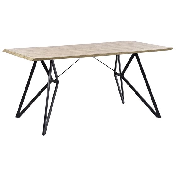 Spisebord BUSCOT Lysebrun 160 cm 90 cm
