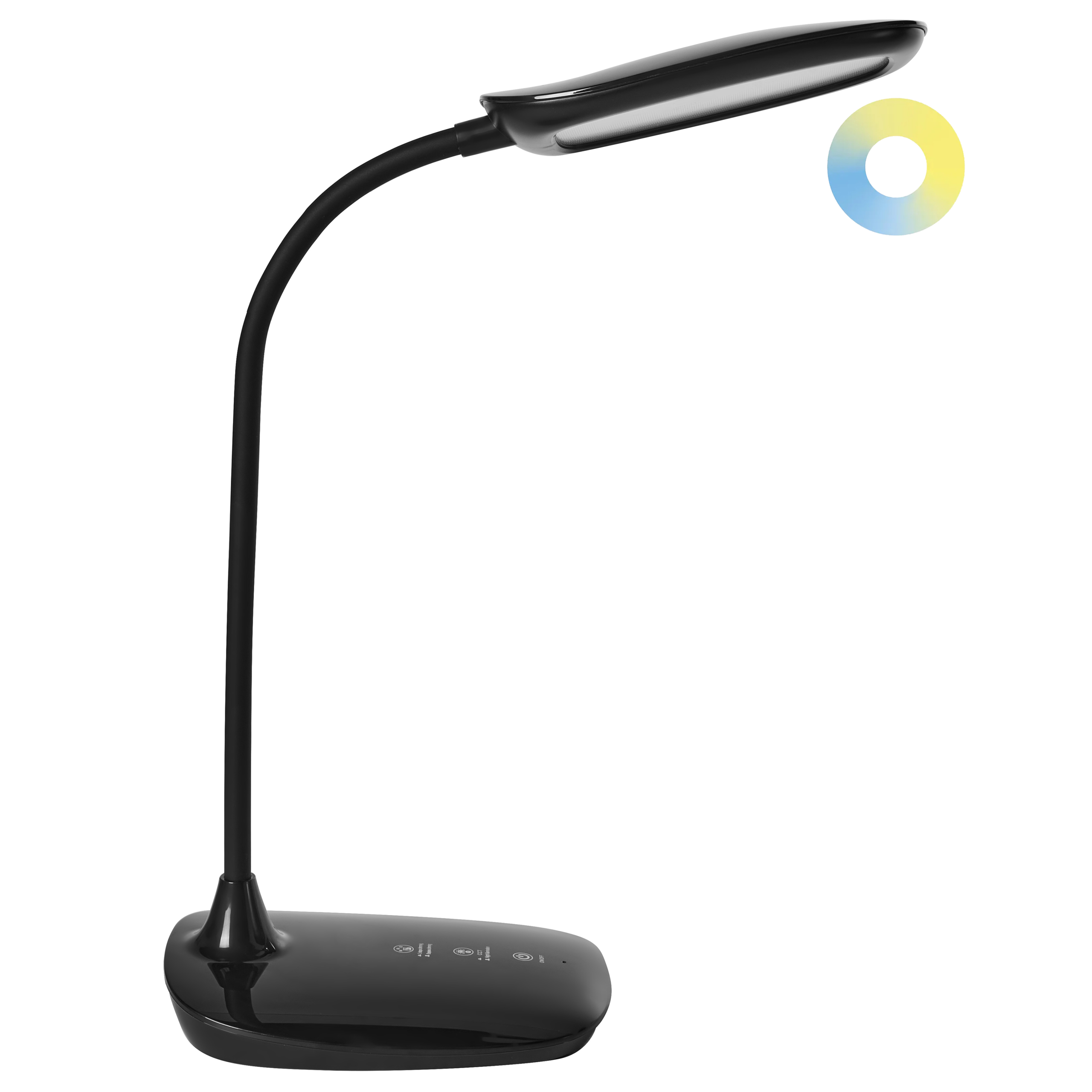LED skrivebordslampe HYDRA Med dæmpning Sort