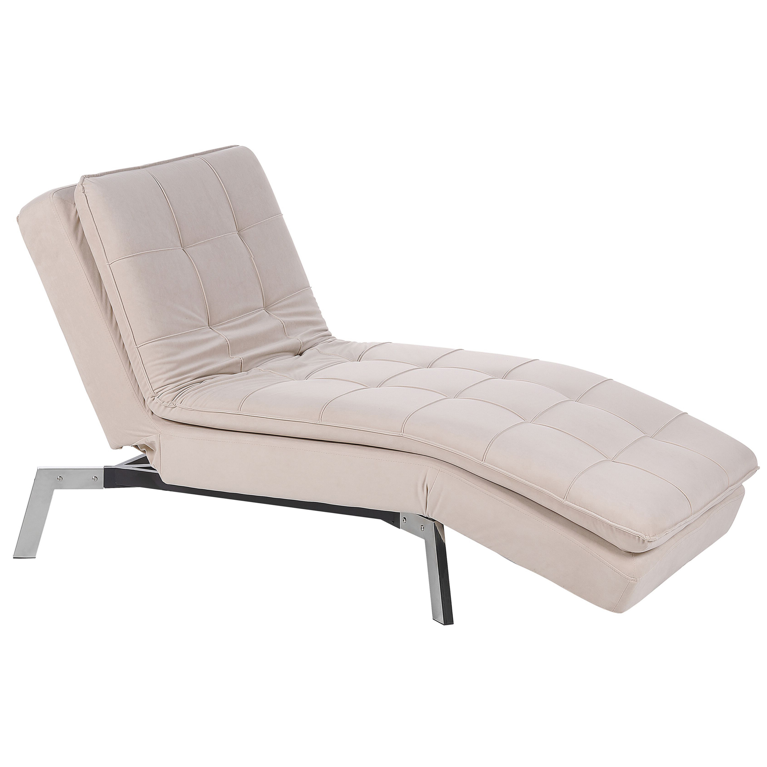 Chaiselong LOIRET Velour Beige