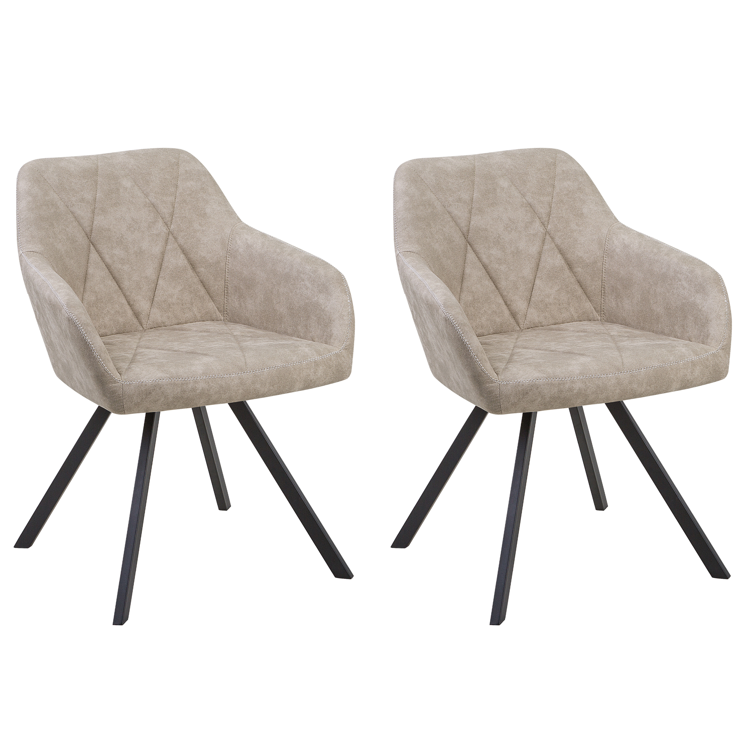 Sæt med 2 spisebordsstole MONEE Beige