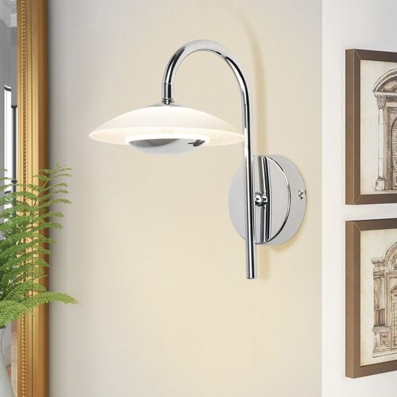 NETTLIFE moderne LED-væglampe til indendørs belysning, korridorbelysning, 3000K, glas, til hoteltrappe