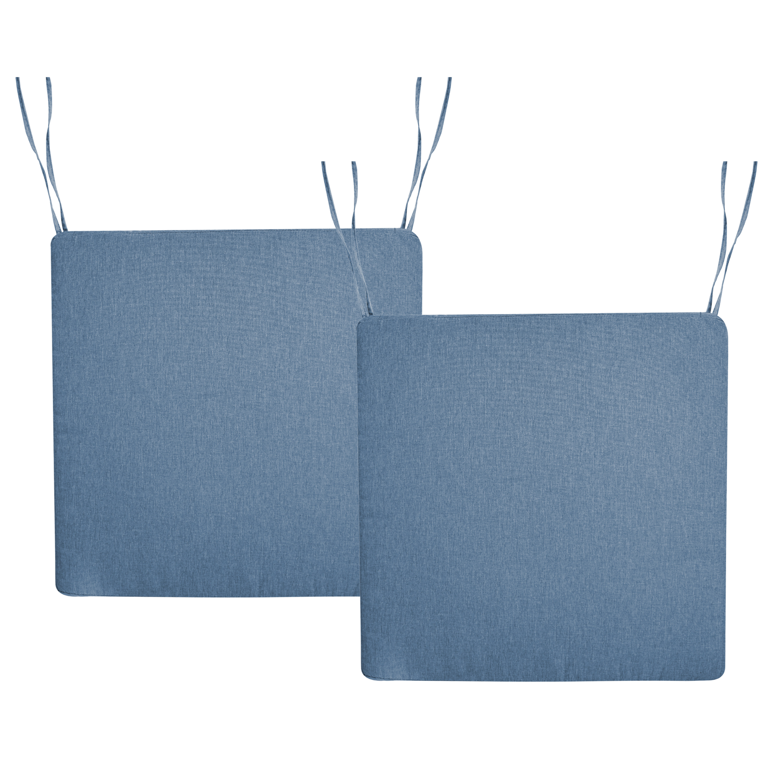 Sæt af 2 hynder til stol SASSARI PREMIUM 46 x 46 cm Blå