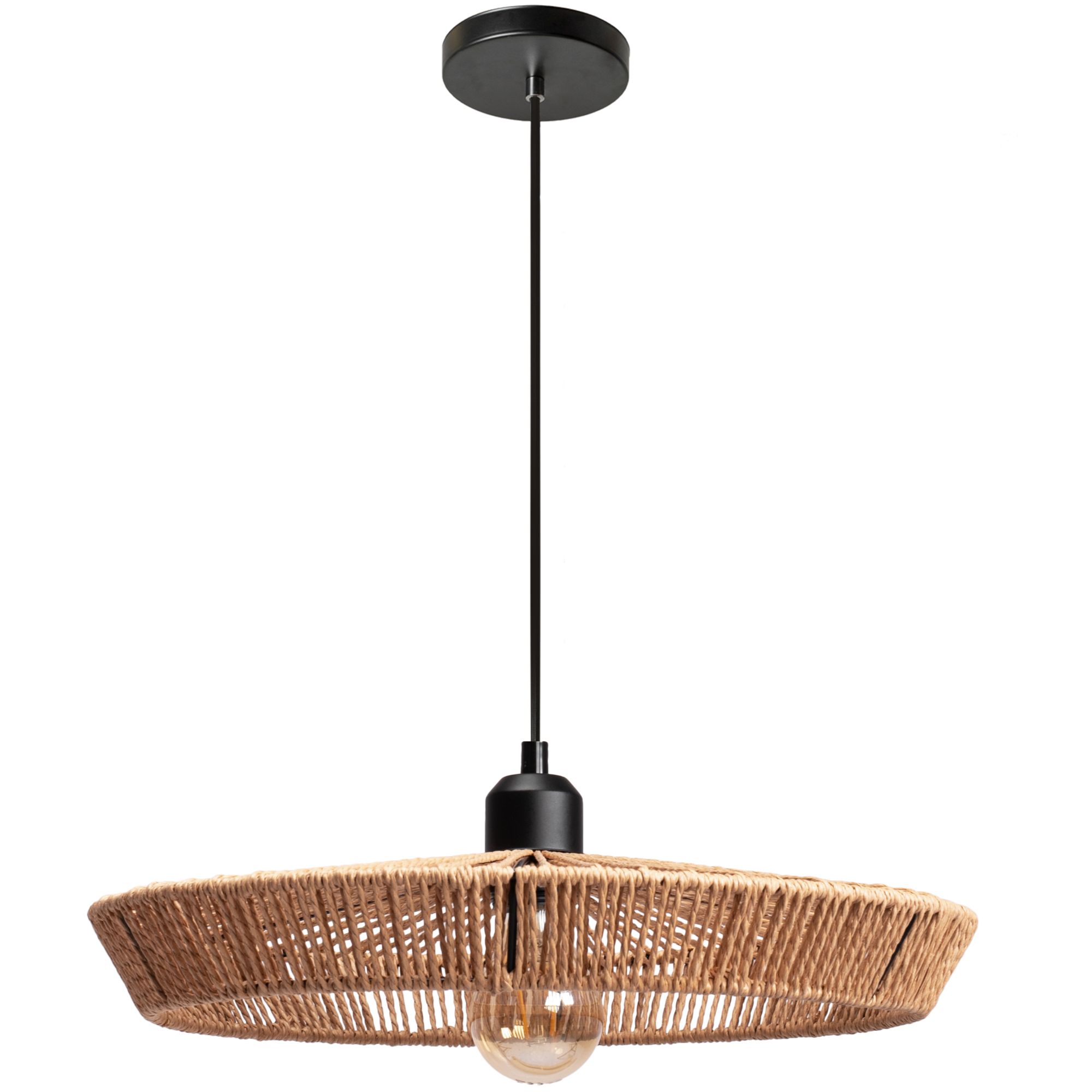 TOOLIGHT hængende loftlampe APP1407-1CP Brun 42x10x80cm