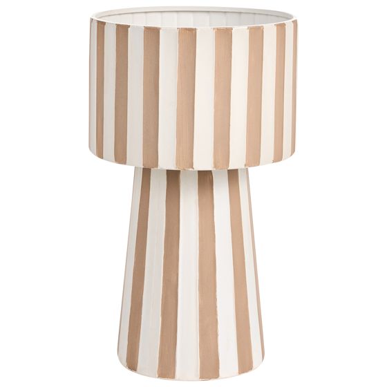 Urtepotte BANE 30 cm Metal Hvid/beige