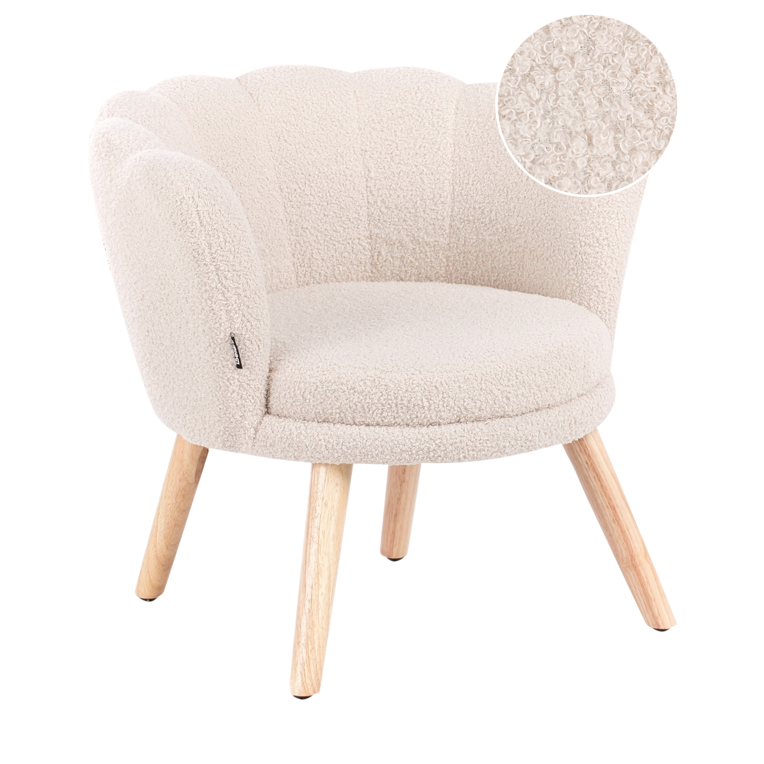 Børnelænestol HALBY Boucle Lys Beige