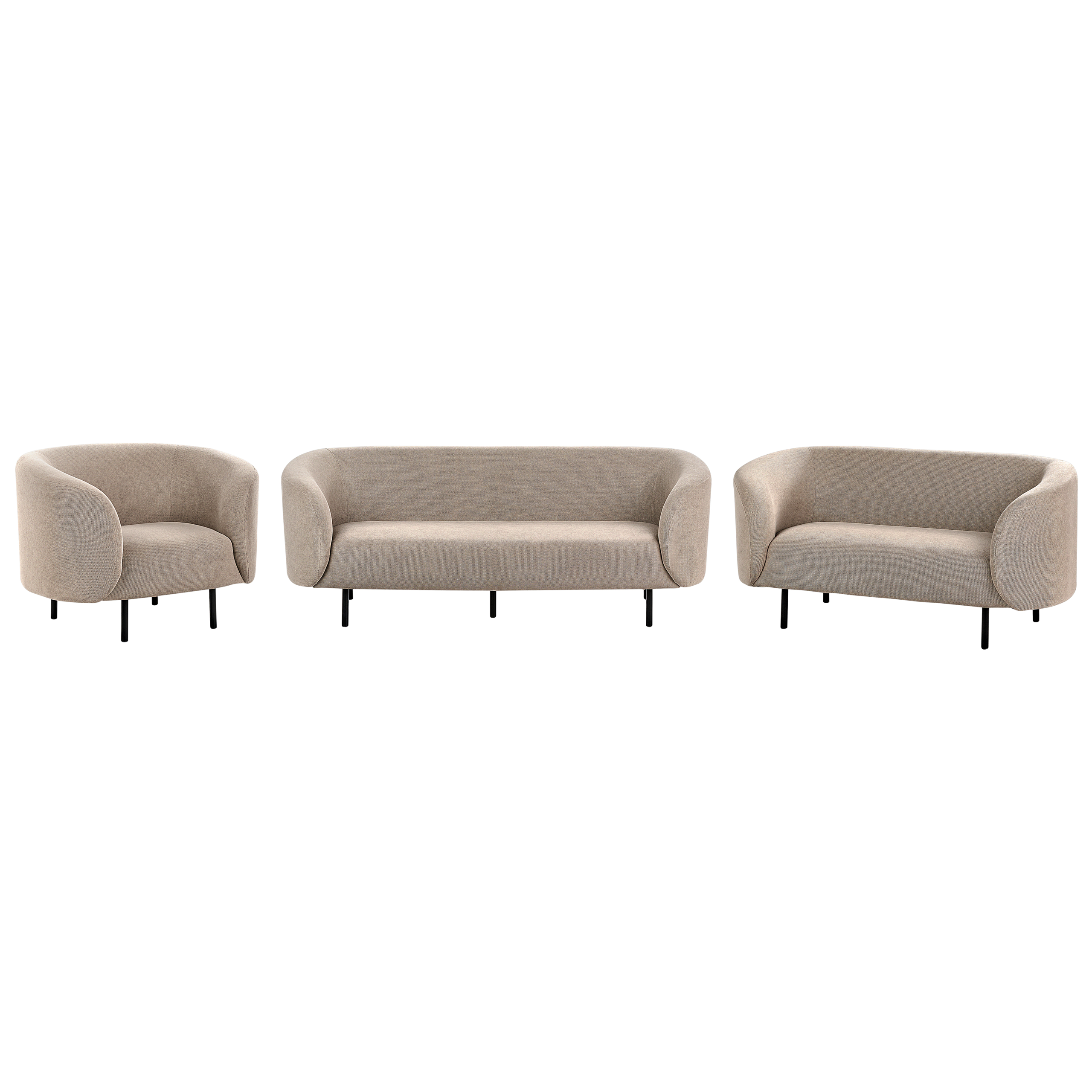 Sofasæt 6 personers LOEN Brungrå