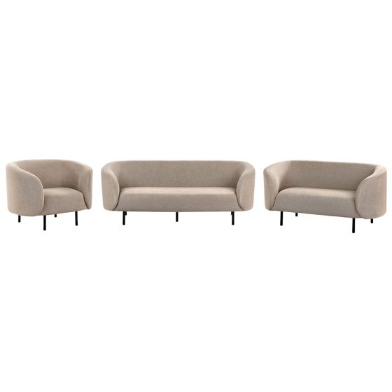 Sofasæt 6 personers LOEN Brungrå