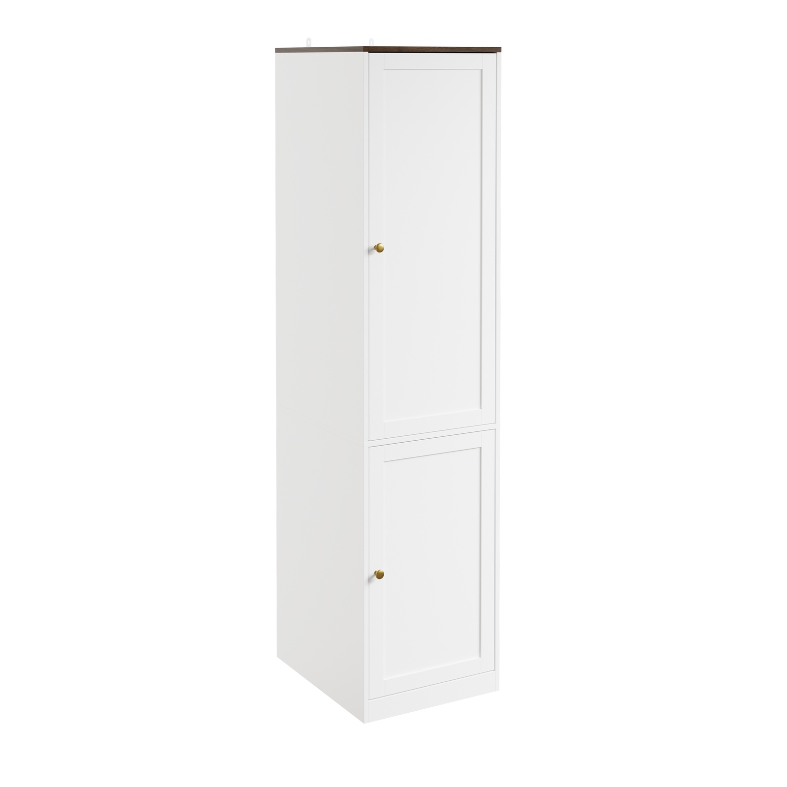 Skab med 2 døre, hvid, 45x55x187 cm, KSB03-W
