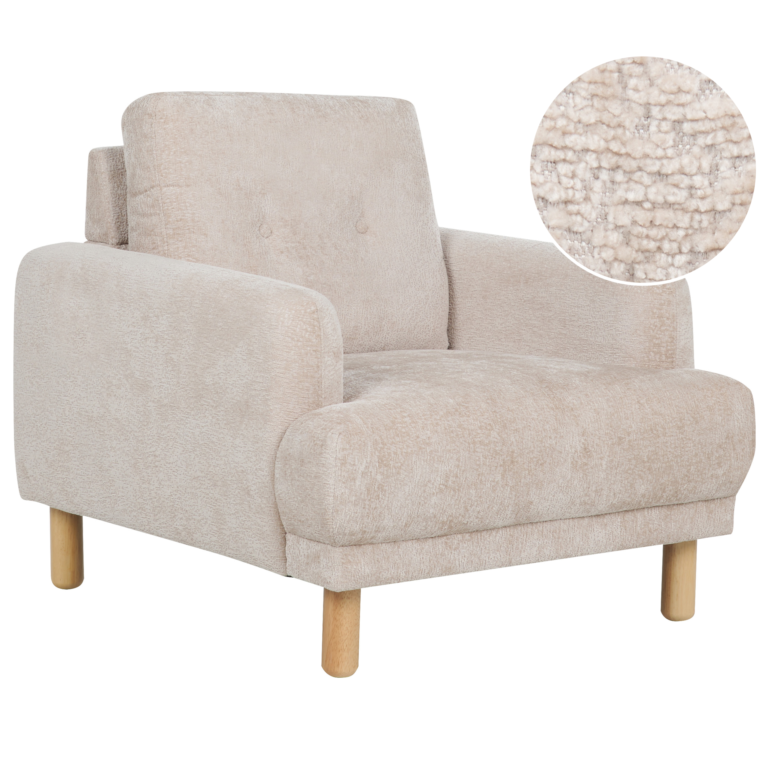 Lænestol TUVE Boucle Beige