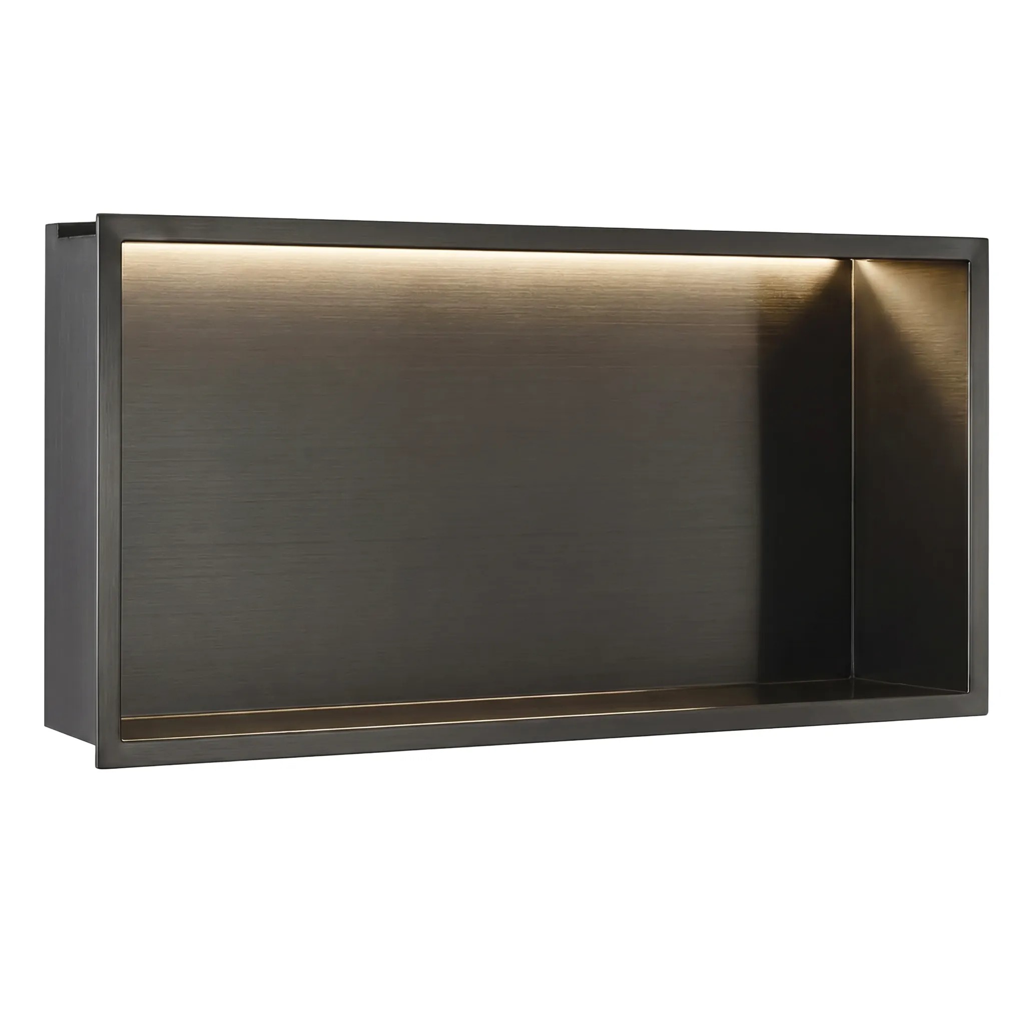 REA indbygget badeværelseshylde LED 30X60 Titan, 10x60x30cm