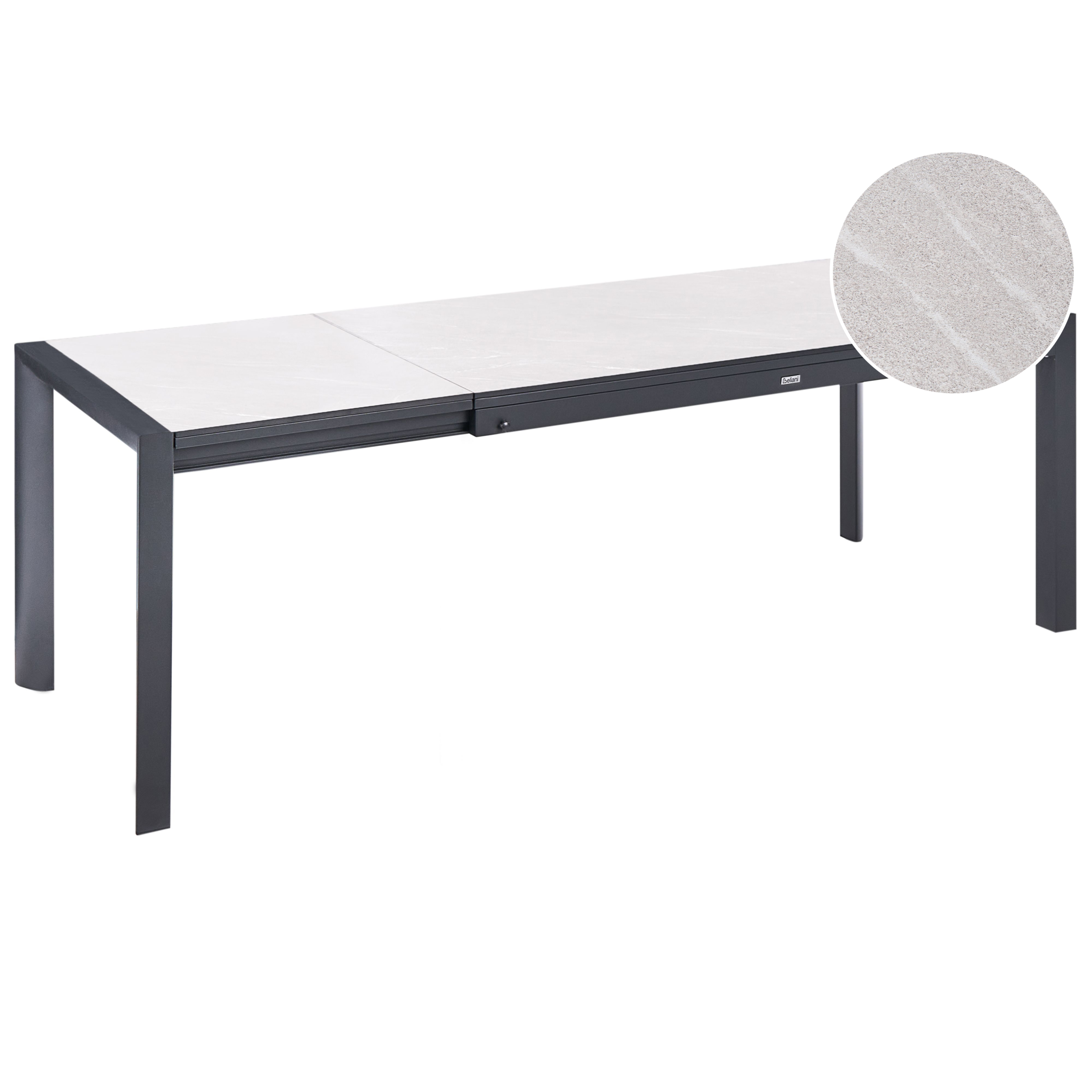 Havebord med udtræk BINASCO 160/220 cm 90 cm Beige