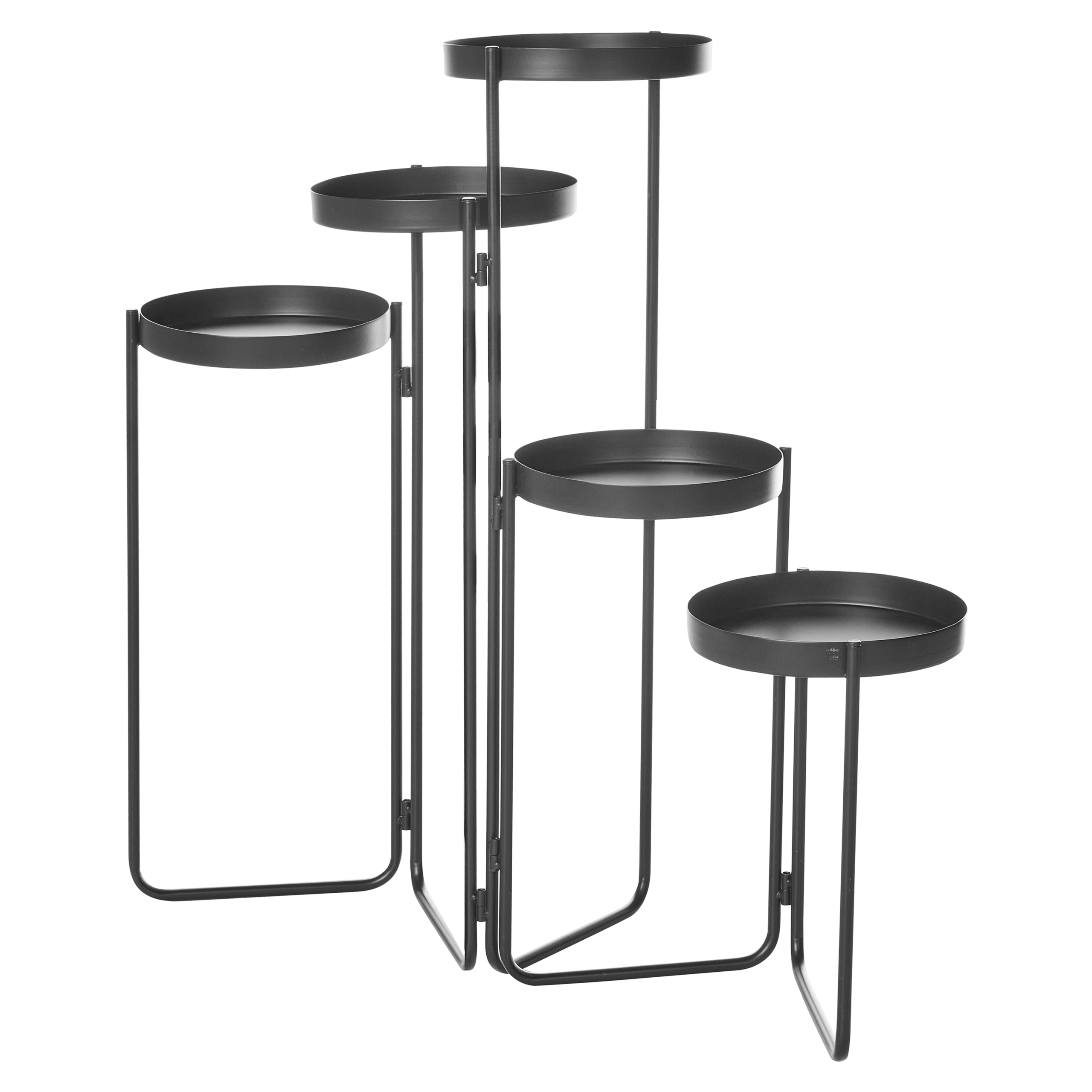 Plantestativ NANTEN 87 cm Metal Sort