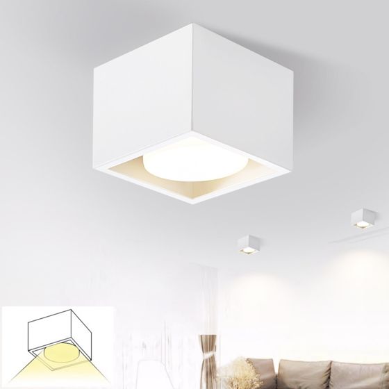 NETTLIFE LED - firkantet loftlampe, varm hvid, dæmpbar