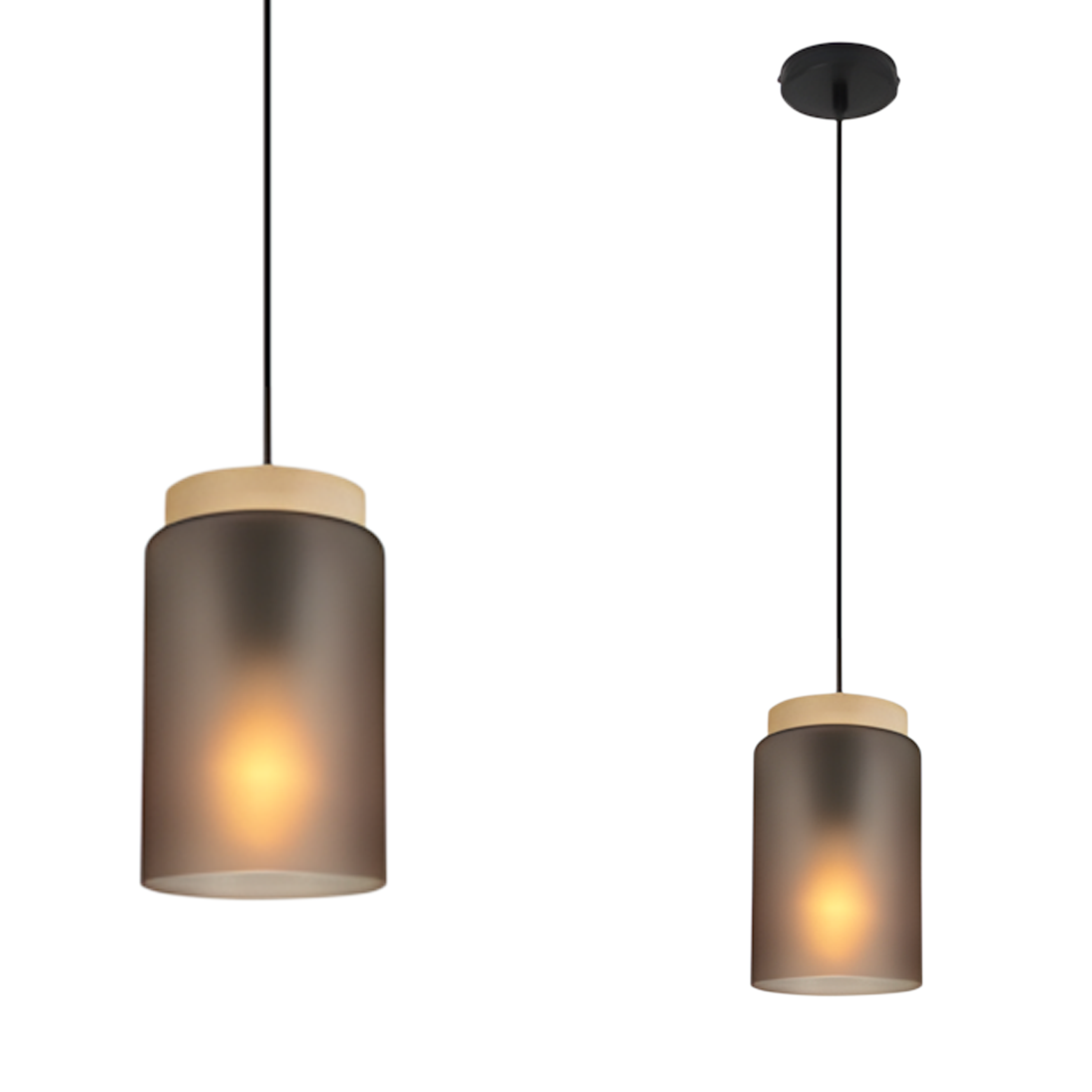 TOOLIGHT hængende loftlampe APP1810-1CP Grå 16,5x11,5x16,5cm