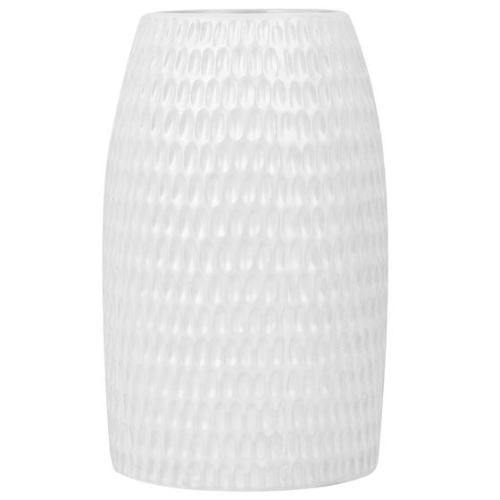 Dekovase LINZI 25 cm Stentøj Hvid