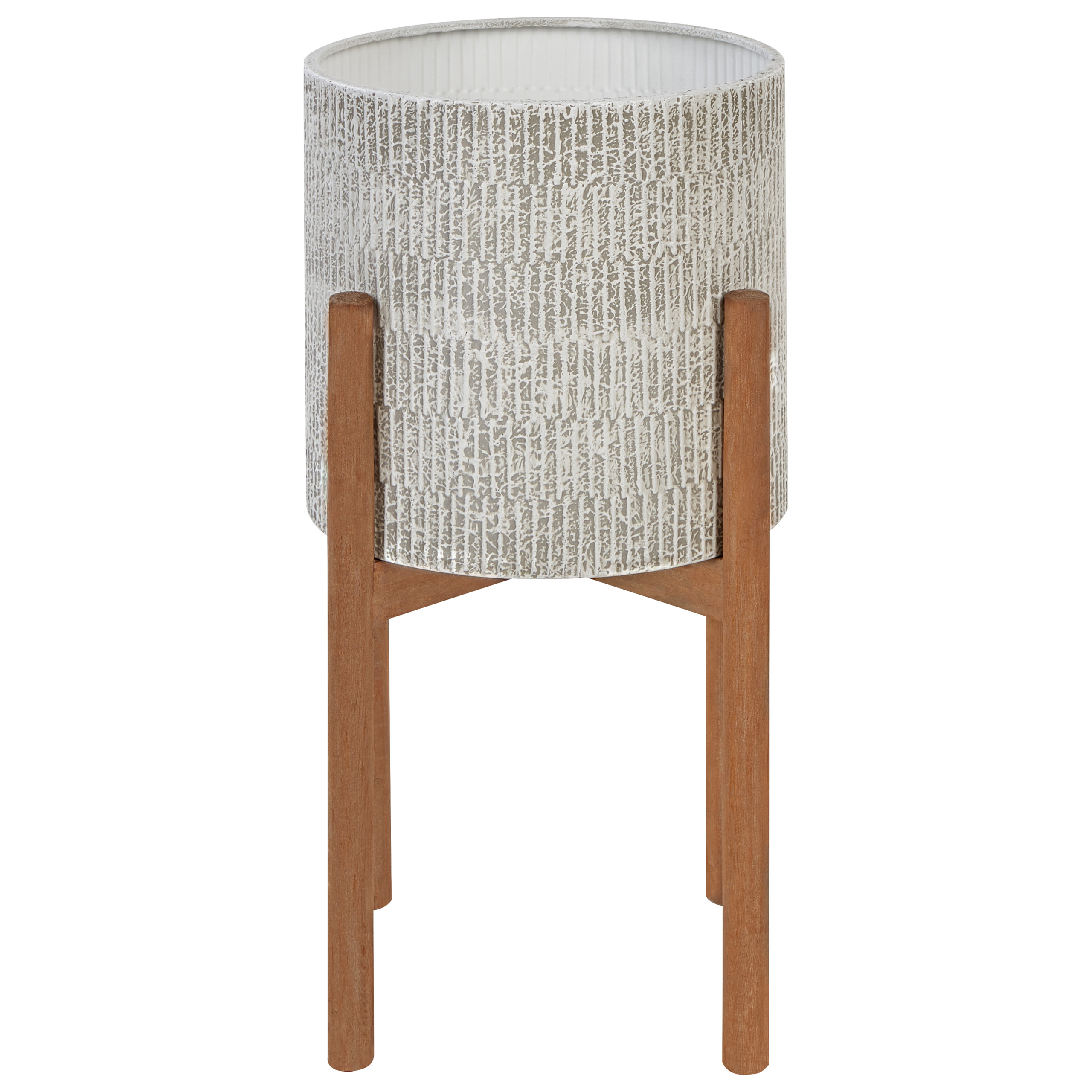 Forhøjet plantekrukke PINSAPO 30 cm Metal Grå