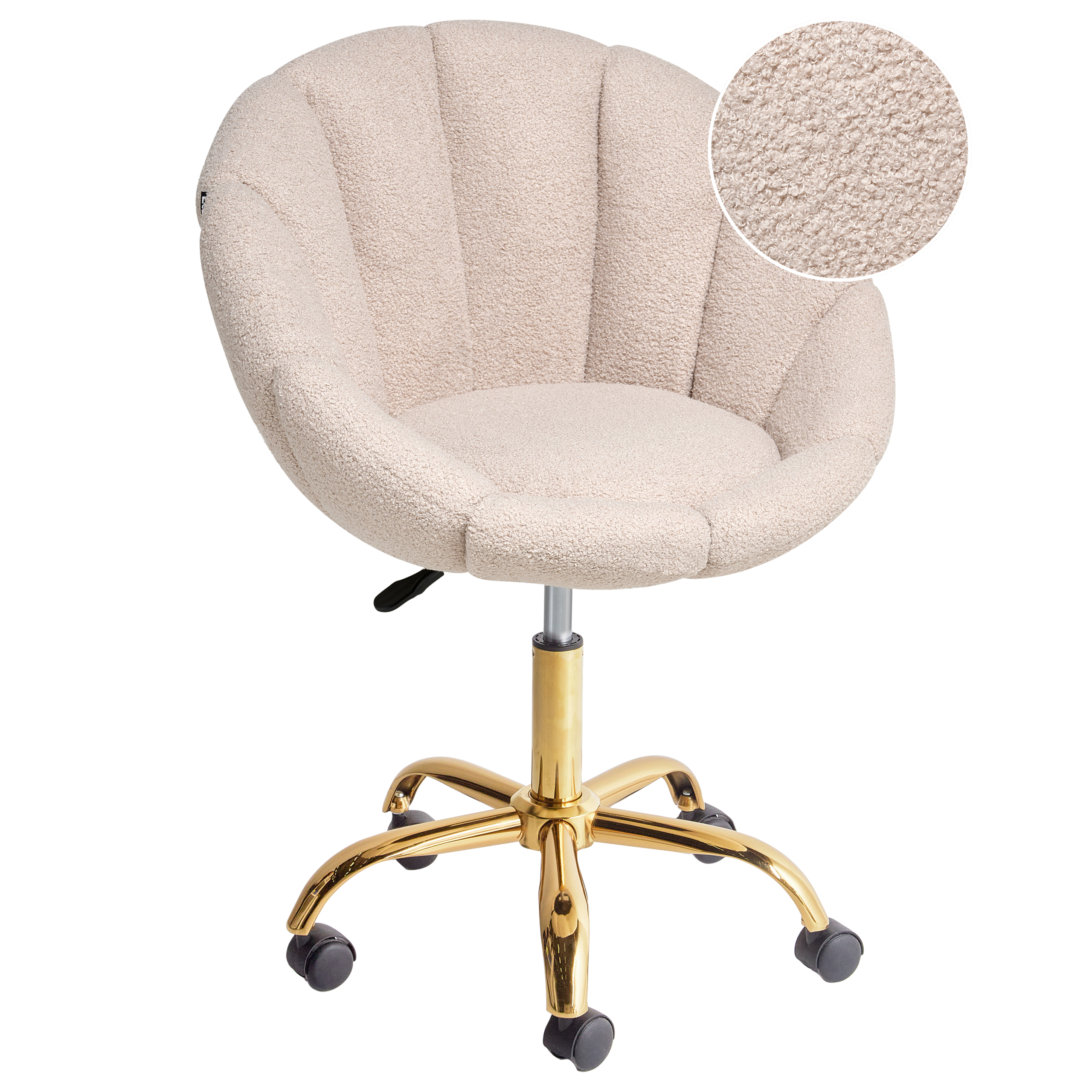 Skrivebordsstol ANNABELLE Boucle Beige