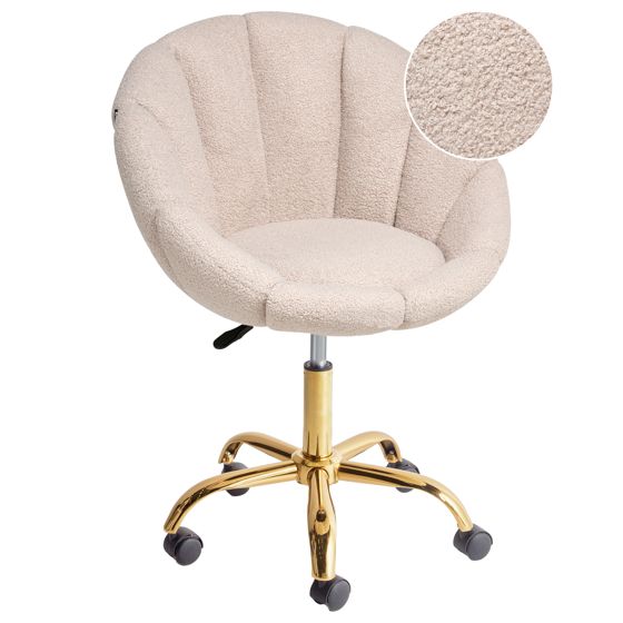 Skrivebordsstol ANNABELLE Boucle Beige