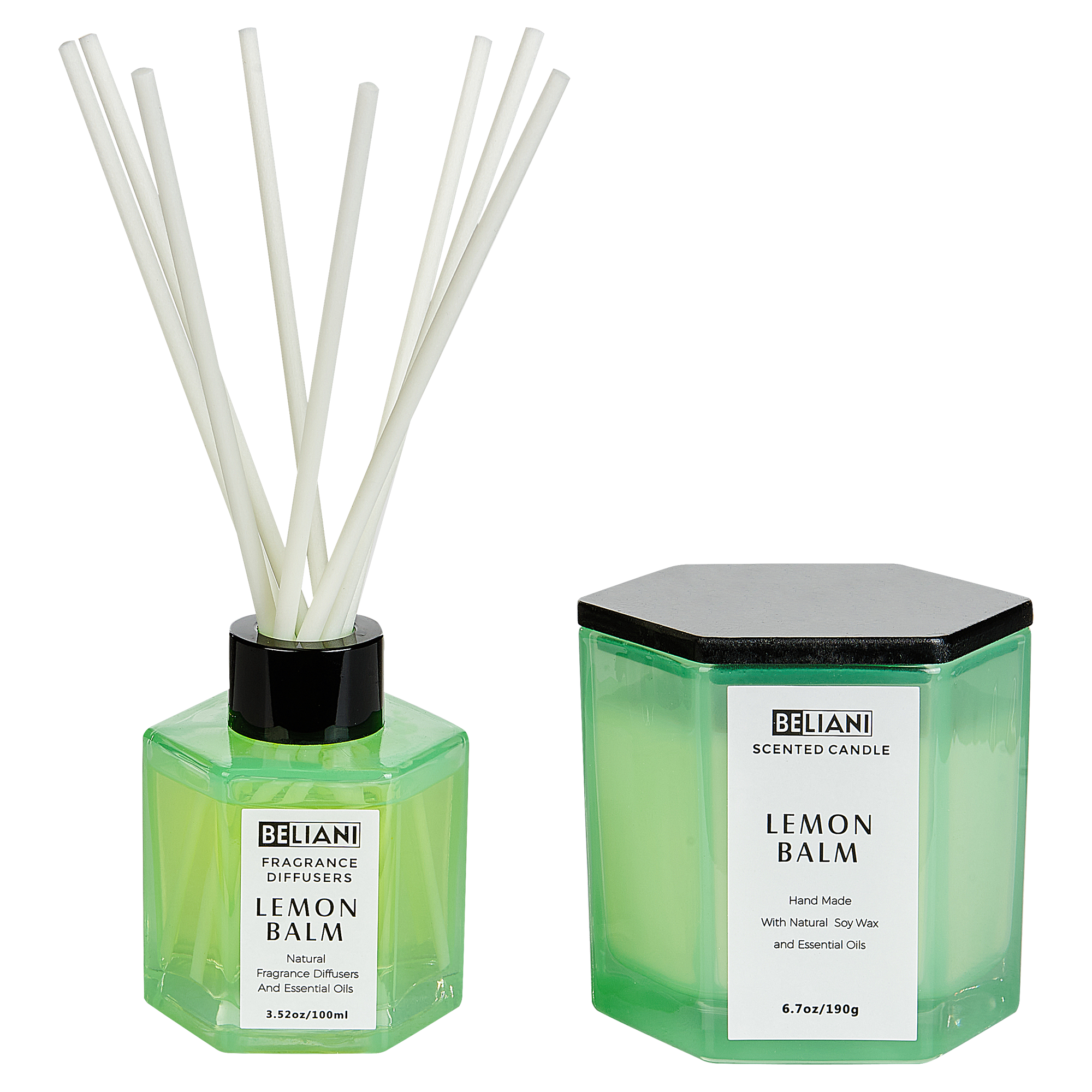 Duftlys med duftpinde CLASSY TINT Soja voks Fresh notes