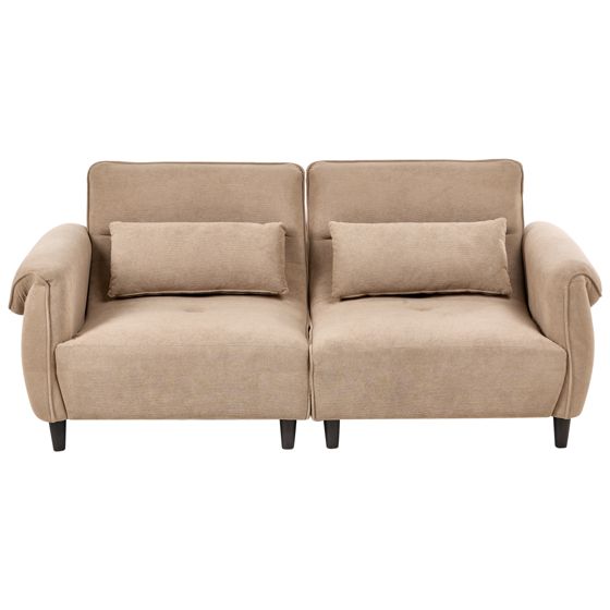 Sofa 3 personers WETLAN Lysebrun