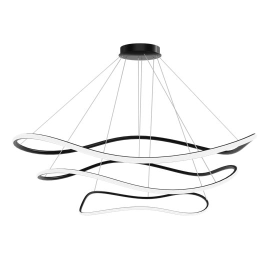 TOOLIGHT hængende loftlampe LHJ016-CP3 BLACK Sort 60x60x30cm