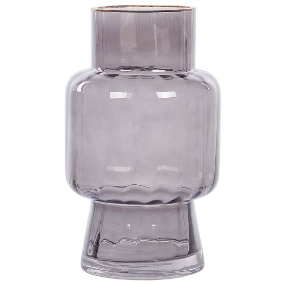 Blomstervase MEGALO 26 cm Glas Grå