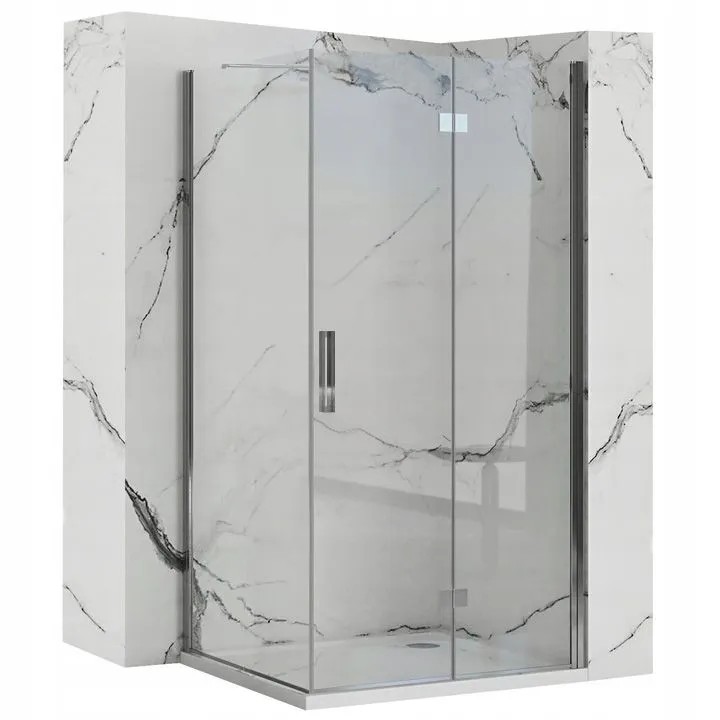 REA brusekabine MOLIER 80x80 Krom, 80x80x190cm