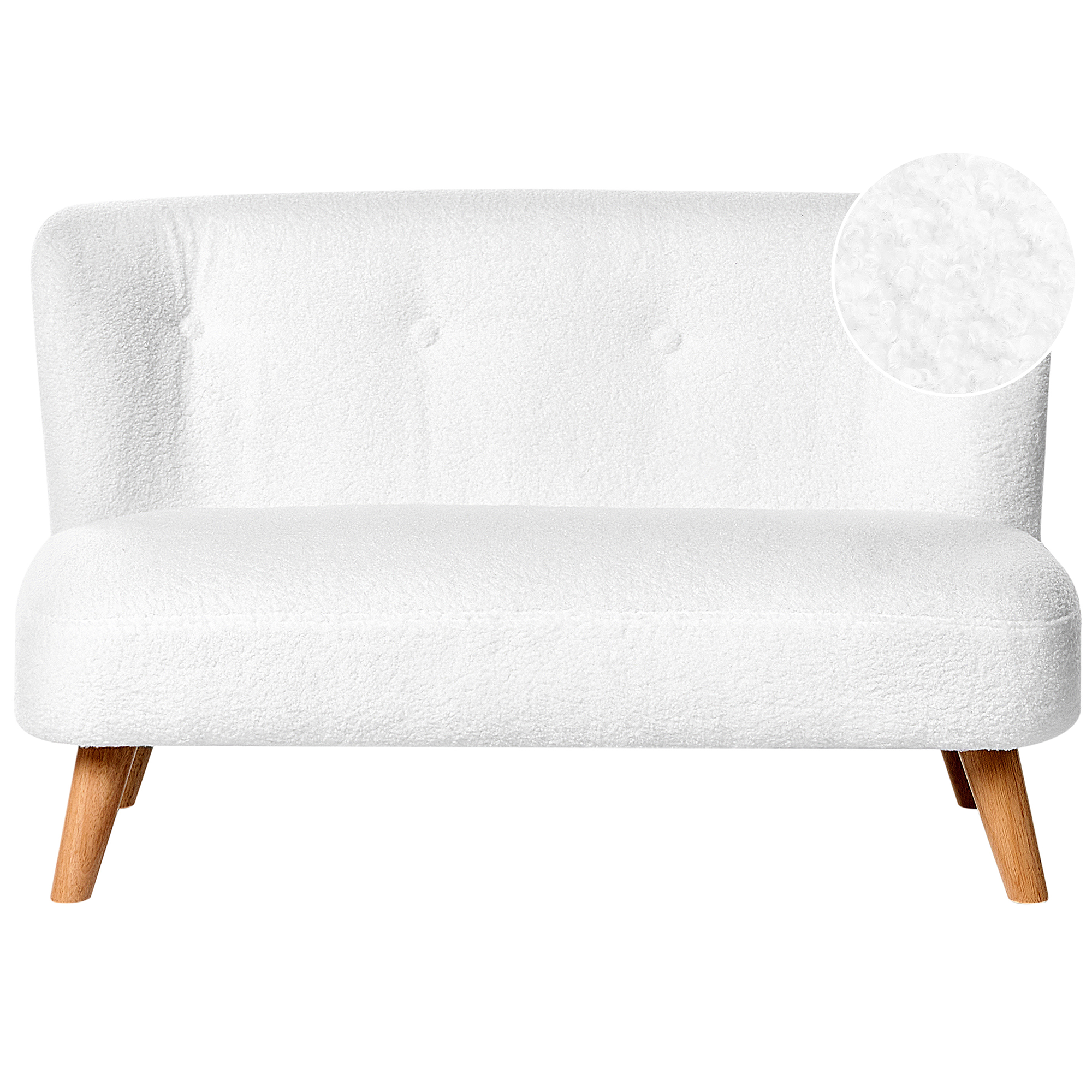 Børnesofa LOTE Boucle Hvid