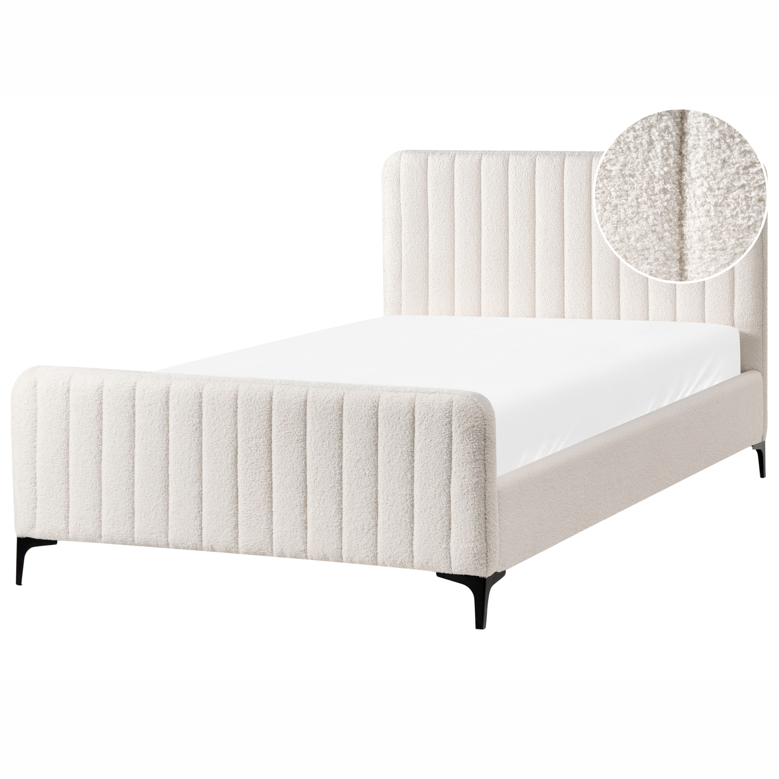 Seng Boucle LUNAN 120 x 200 cm Cremehvid