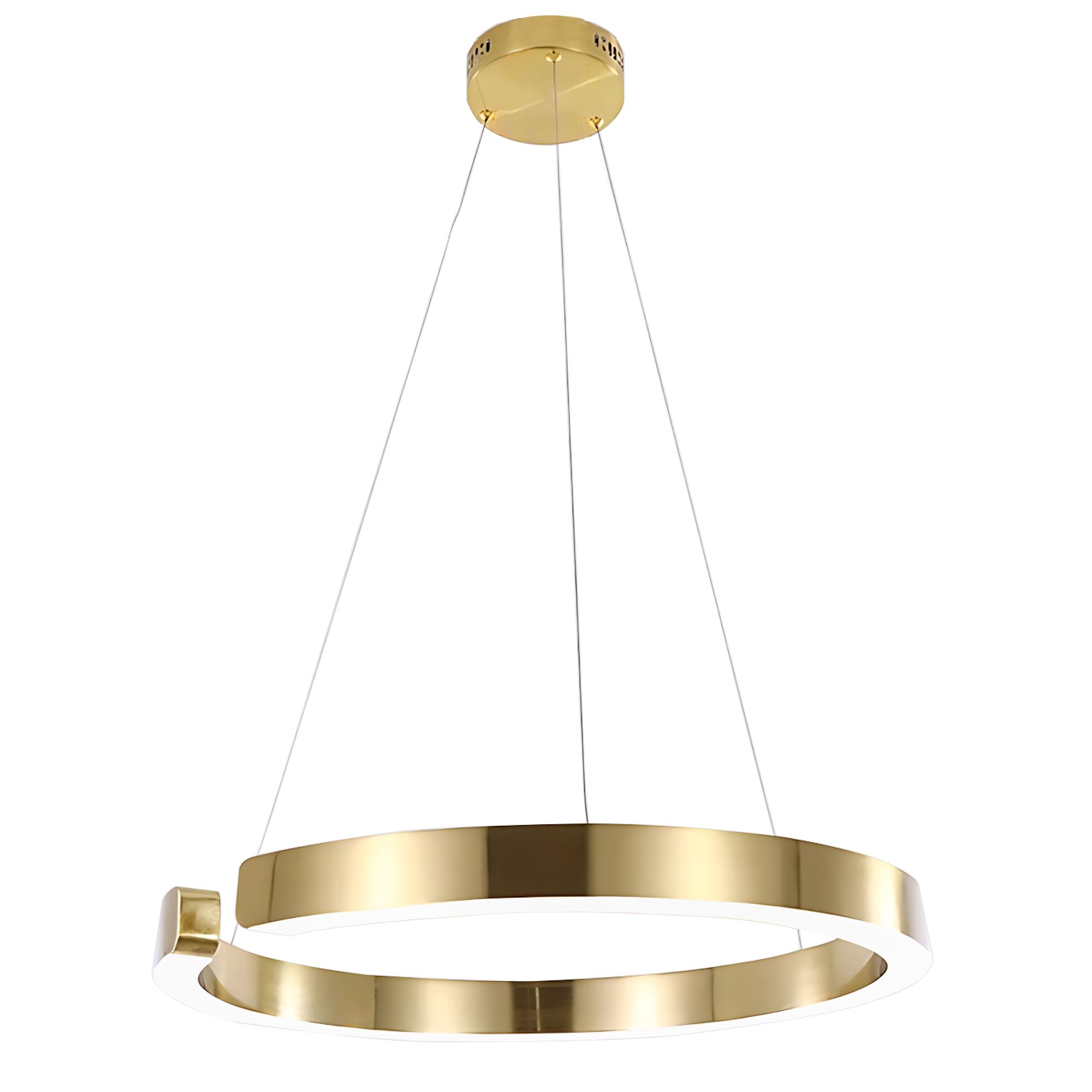 TOOLIGHT hængende loftlampe LHJ053-CP1 C 60cm LED Guld/Børstet guld 60x60x6,5cm