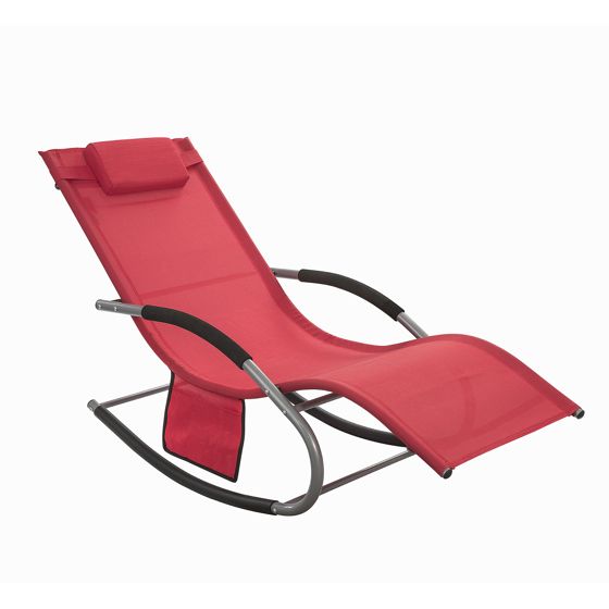 SoBuy Liggestol, Gyngestol, mobil stol OGS28-R