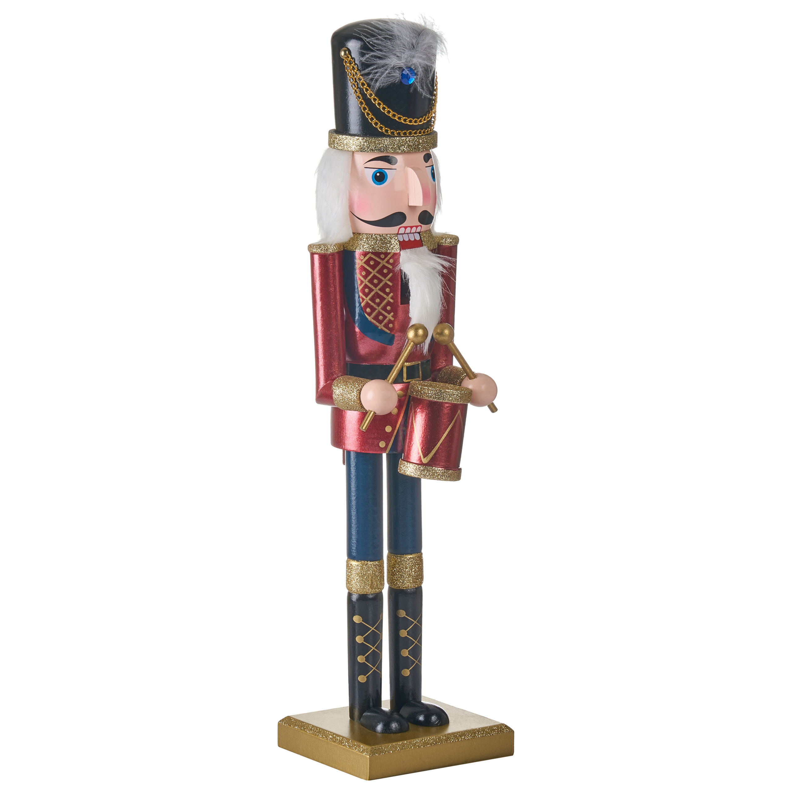 Dekorativ figur HOGSJON 50 cm Nøddeknækker Rød