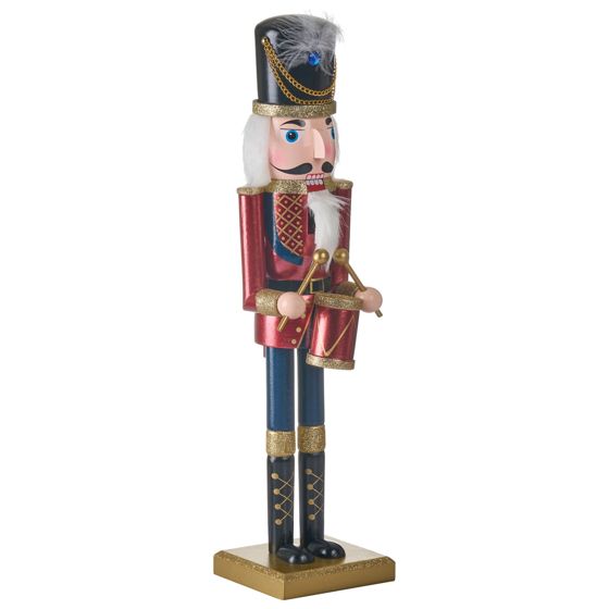 Dekorativ figur HOGSJON 50 cm Nøddeknækker Rød