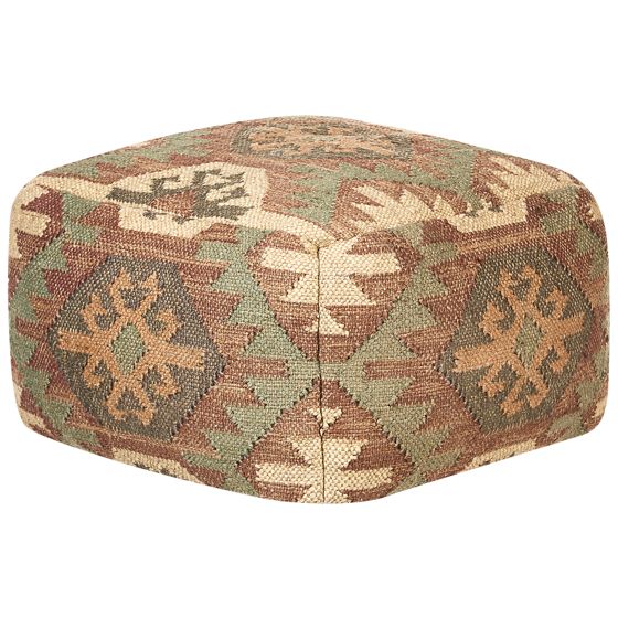 Puf ARVEN Jute Multifarvet