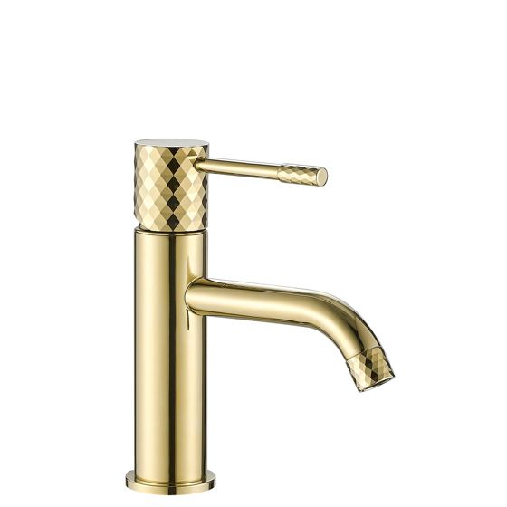 REA håndvaskarmatur Lungo Diamond Lav Guld, 12x4x18,5cm