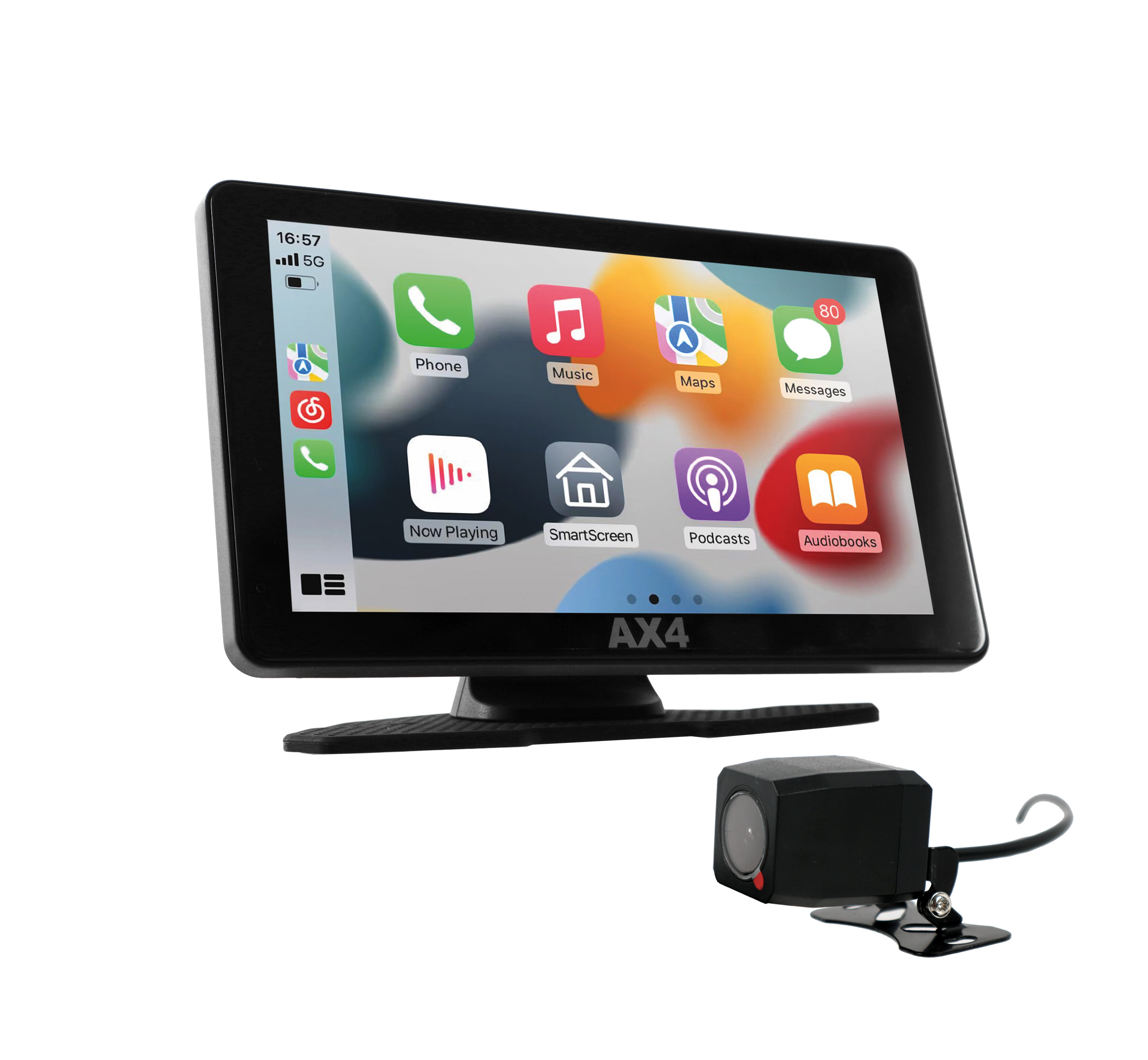 AX4 Carplay 7" med front- og bagkamera