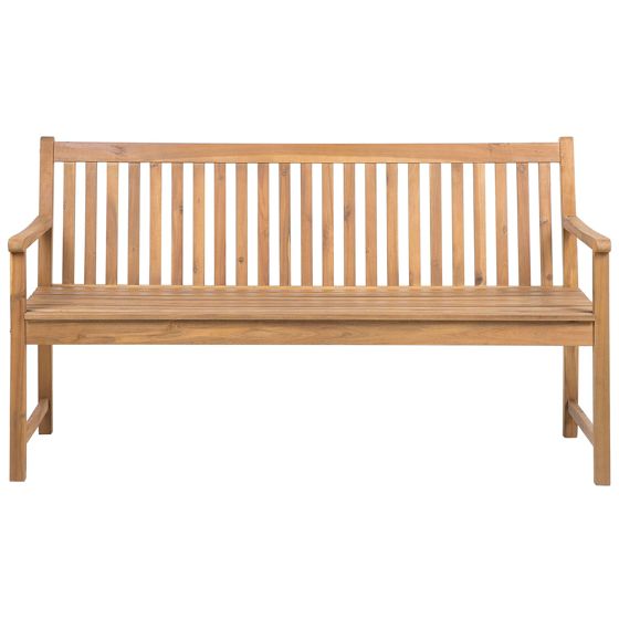 Havebænk VIVARA 160 cm Certificeret akacietræ Lysebrun
