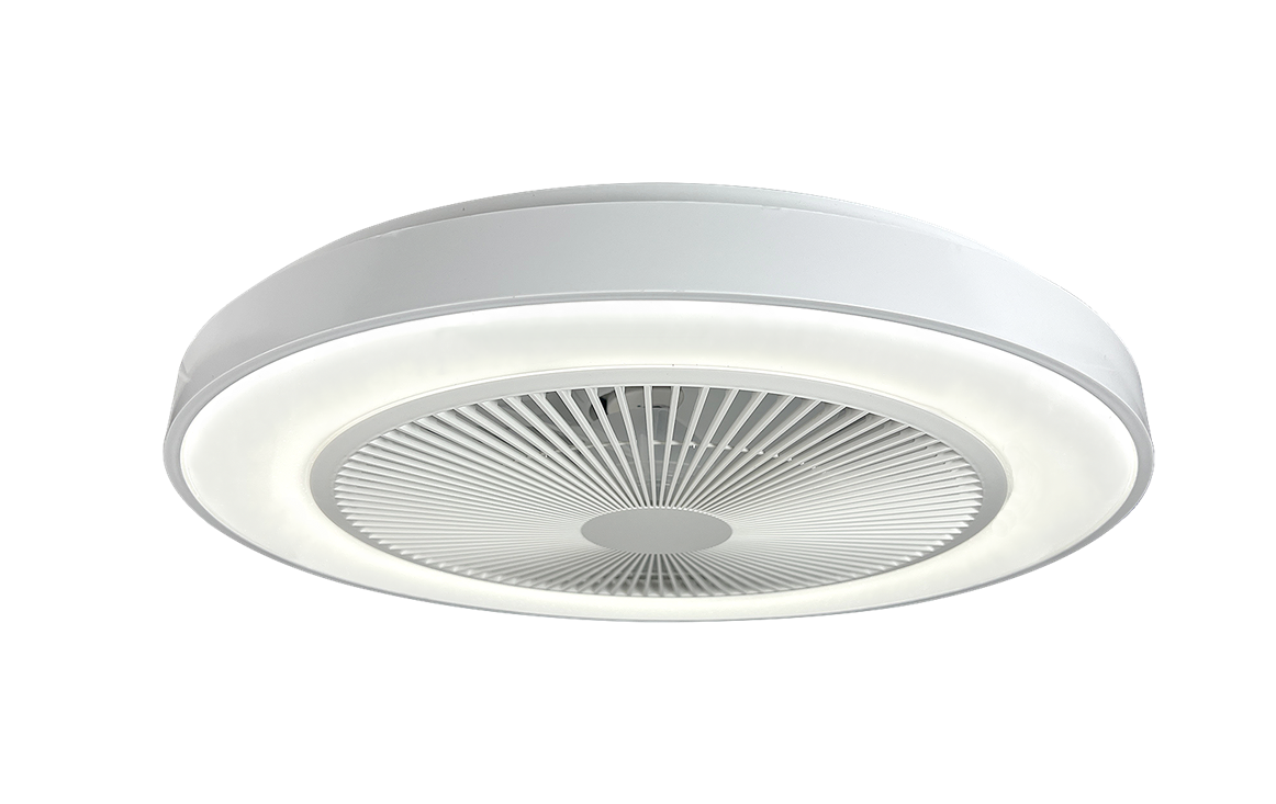 Led Energie loftventilator med lys 1920lm 24W 3000-6500K + RGB dæmpbar fjernbetjening Φ480*148mm IP20 PP+PC