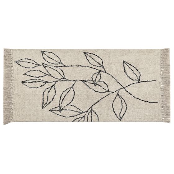 Gulvtæppe SAZLI Beige 80 x 150 cm Bomuld