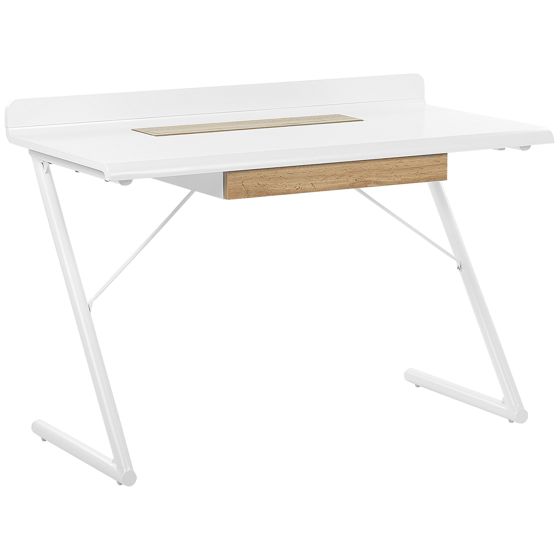 Skrivebord FOCUS 120 cm 60 cm med skuffer Hvid