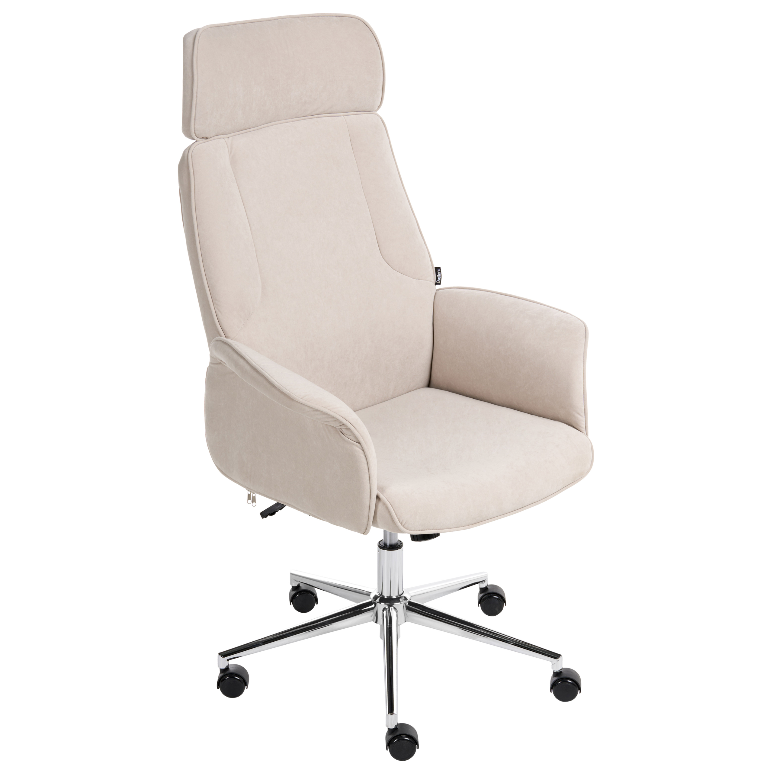 Kontorstol PILOT Velour Lys Beige