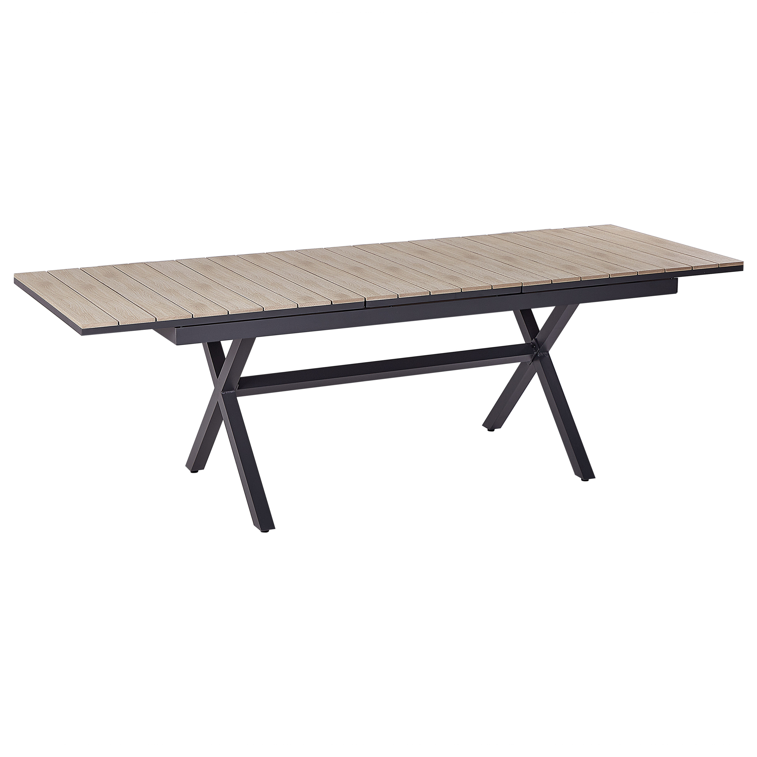 Havebord med udtræk FANES 184/242 cm 90 cm Metal Grafit