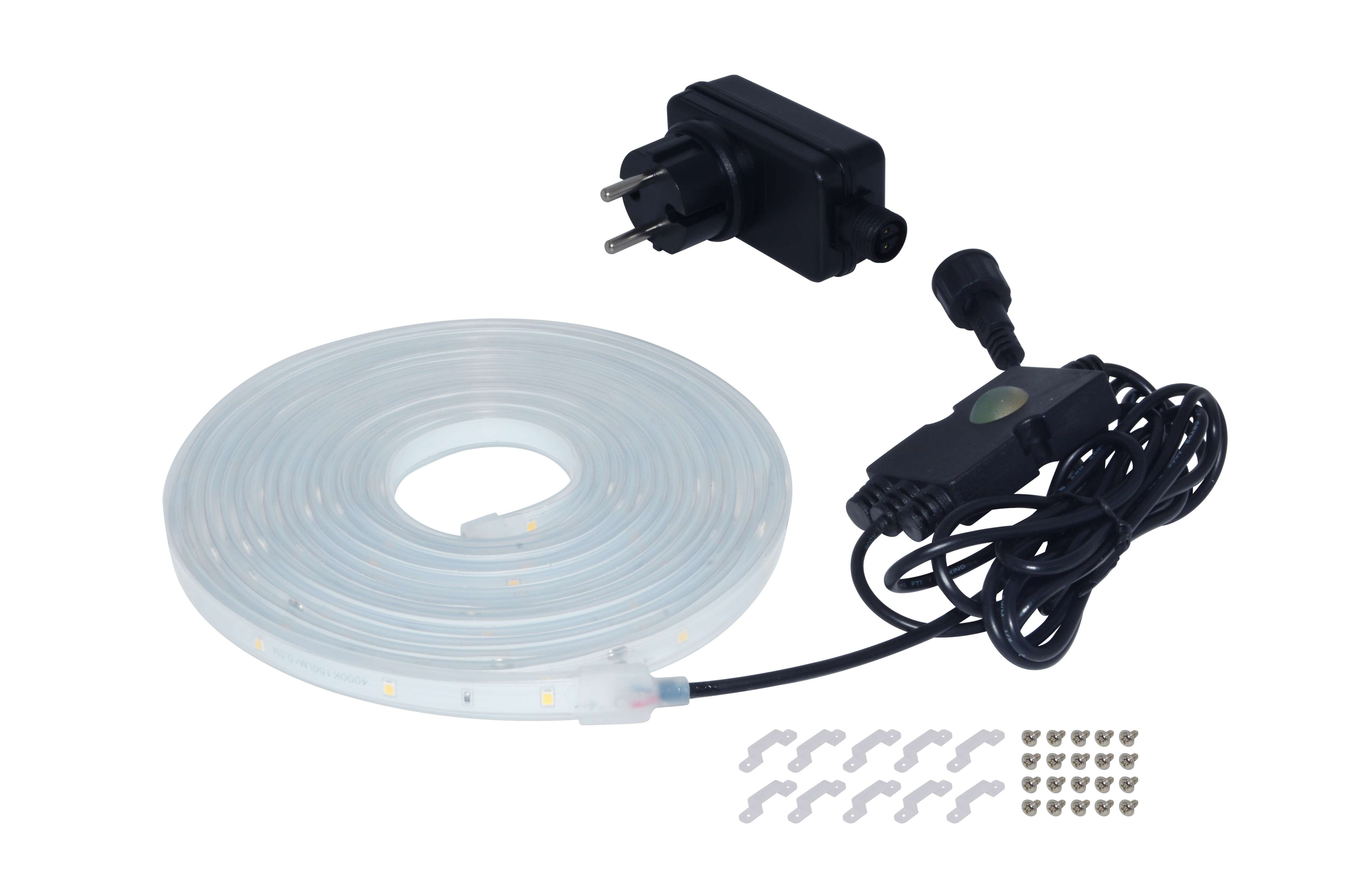 Led Energie Lysstrimmel IP44 5m med skumringssensor 24V 3000K
